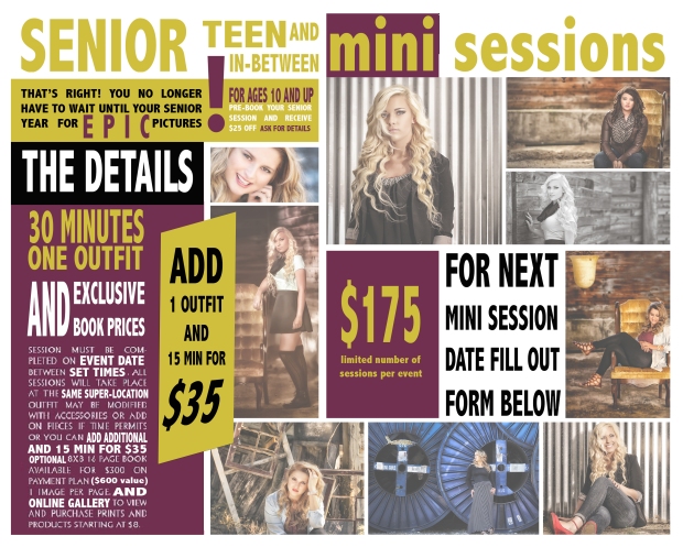 SENIOR TEEN AND IN-BETWEEN MINI SESSION FORM BELOW